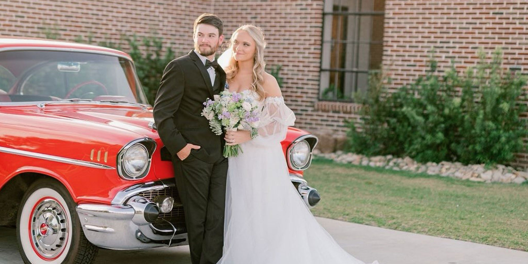 Bride Groom Classic Car